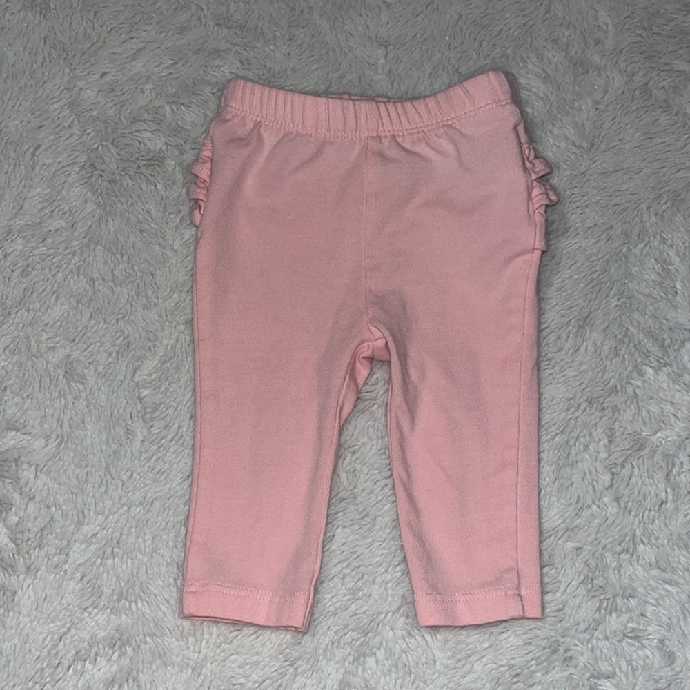 (3 for $10) old navy pink ruffle bum leggings